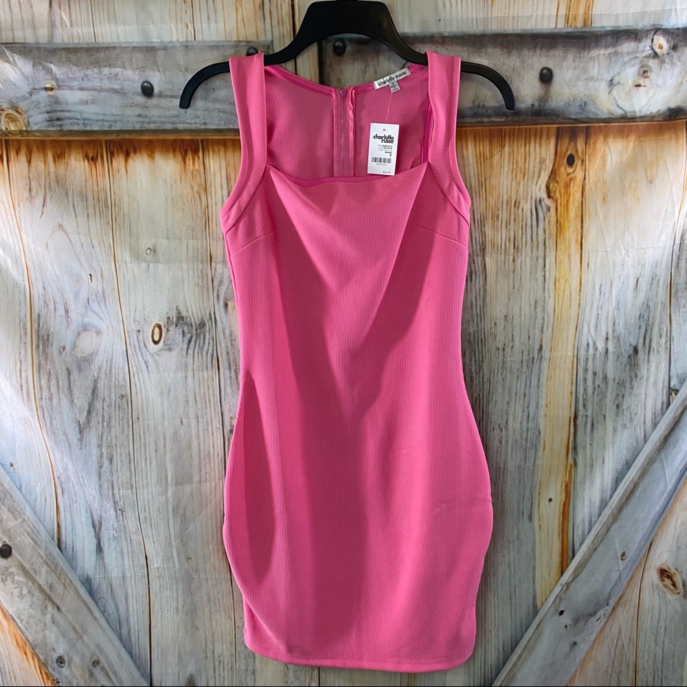 NWT Charlotte Russe Stretchy Sleeveless Zip Up Back Dress